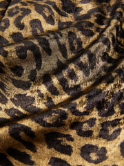 Women's High-Waist A-Line Leopard-Print Skirt