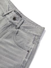 Women's Washed High-Waist Wide-Leg Jeans