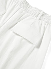 Women's Basic Wide-Leg Curved Cut Pants
