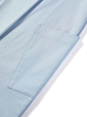 Women's Light Blue Loose Workwear Cargo Pants