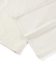 Women's loose-fitting wide-leg white jeans