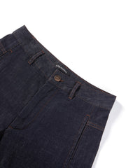 Women's Raw Denim Barrel-Leg Jeans