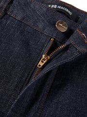 Women's Raw Denim Barrel-Leg Jeans