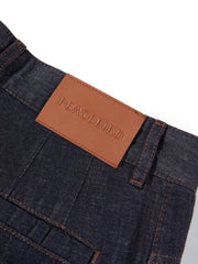 Women's Raw Denim Barrel-Leg Jeans