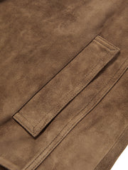 Women's Vintage Structured Suede Leather Jacket