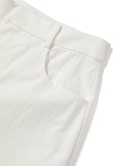 Women's straight-leg pants with Detachable skirt extender