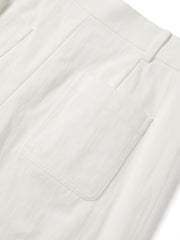 Women's straight-leg pants with Detachable skirt extender
