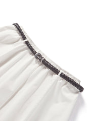 Women's High Waist A-Line Maxi Skirt
