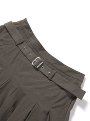 Women's High-Waist Pleated Midi Skirt