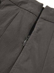 Women's High-Waist Pleated Midi Skirt