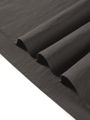 Women's High-Waist Pleated Midi Skirt