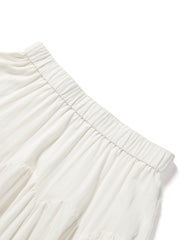 Women's Elastic Waist A-Line Skirt