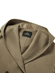 Women's Casual Wool-Cashmere Blend Cropped Cape Coat