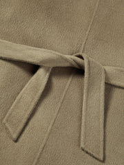 Women's Casual Wool-Cashmere Blend Cropped Cape Coat