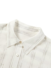 Women's Lyocell-Blend Striped Sleeveless Shirt