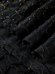 Women's Elegant Black Sparkly Evening Dress
