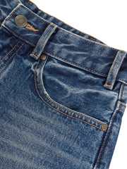 Women's Cotton Straight-Leg Denim Shorts