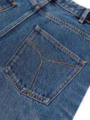 Women's Cotton Straight-Leg Denim Shorts