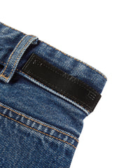 Women's Cotton Straight-Leg Denim Shorts