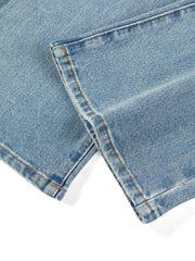 Women's Vintage Washed High-Waist Flared Pants