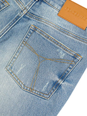 Women's Vintage Washed High-Waist Flared Pants