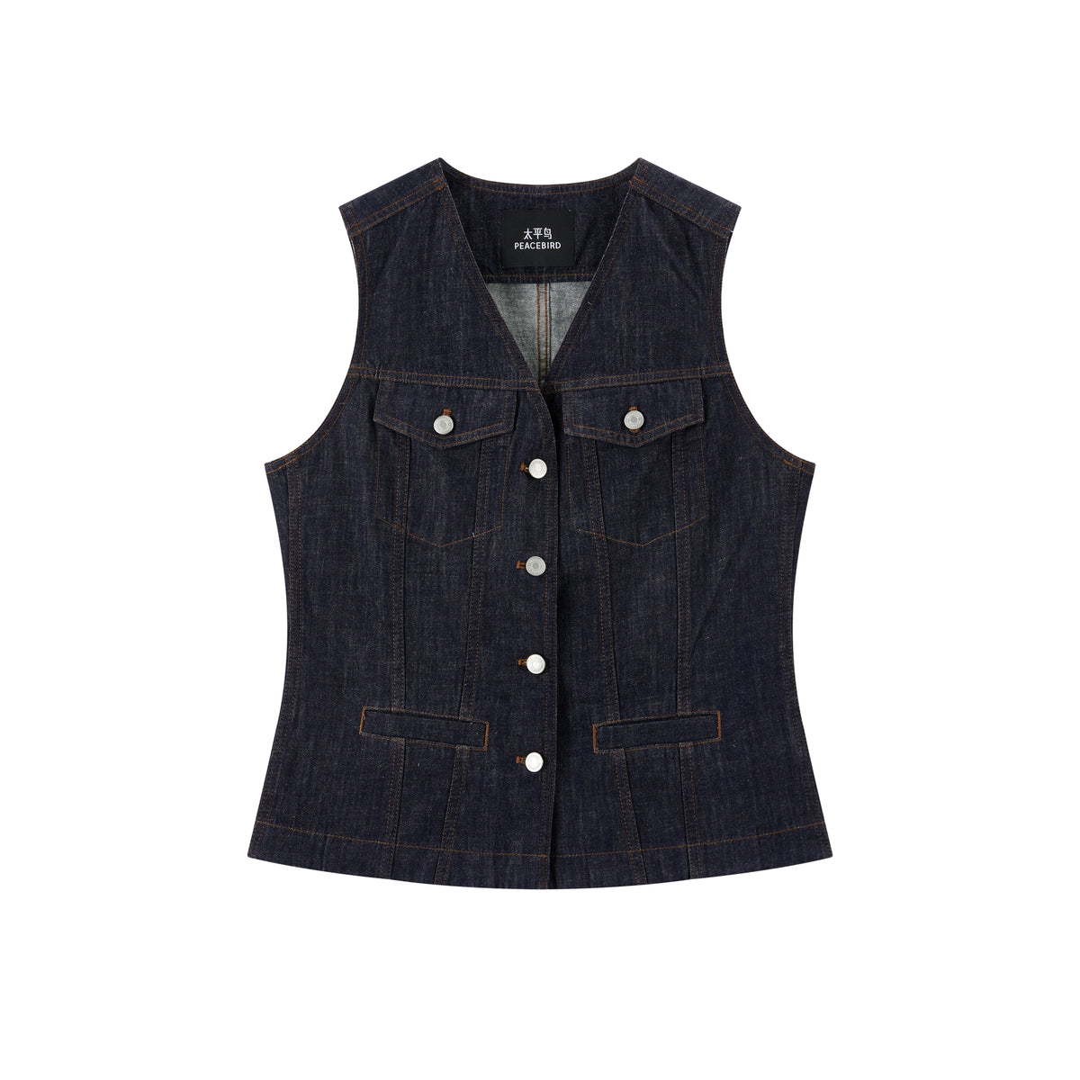 Women's Old Money Style V-Neck Linen Vest