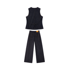 Women's Old Money Style Vest & Pants Set