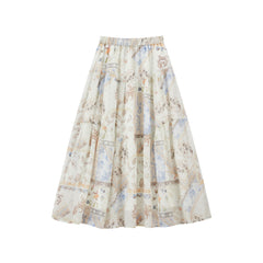 Women's Vacation Layered Maxi Skirt