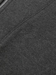 Women's Casual 100% Wool Machine-Washable Half-Zip Knit Top
