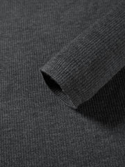 Women's Casual 100% Wool Machine-Washable Half-Zip Knit Top