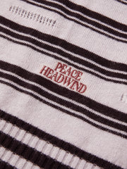 Women's Casual Contrast-Stripe Wool Knit Cover-Up