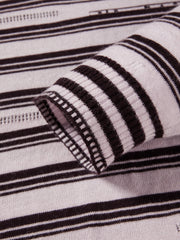 Women's Casual Contrast-Stripe Wool Knit Cover-Up