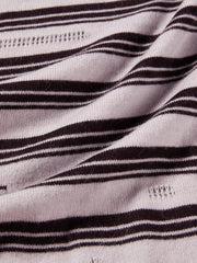 Women's Casual Contrast-Stripe Wool Knit Cover-Up