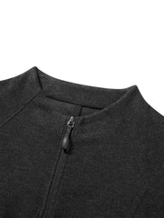 Women's Casual Sporty Stand-Collar Zip Cardigan