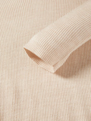 Women's Elegant V-Neck Acetate-Wool Knit Pullover