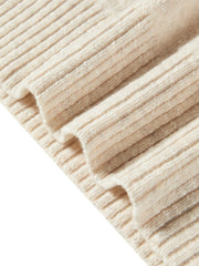 Women's Casual Wool-Blend Multi-Way Collar Knit Top