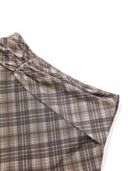 Women's Boho Girl Plaid Skirt