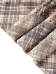 Women's Boho Girl Plaid Skirt Set