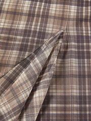 Women's Boho Girl Plaid Skirt