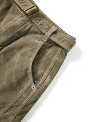 Women's Casual Grey-Green Denim Skirt