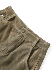 Women's Casual Grey-Green Denim Skirt