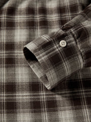 Women's Commuter Contrast-Color Plaid Long-Sleeve Shirt