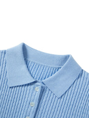 Women's Commuter Cable-Knit Short-Sleeve Sweater