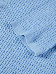 Women's Commuter Cable-Knit Short-Sleeve Sweater