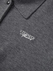 Women's Casual Wool-Blend Lapel Grey Knit Cardigan