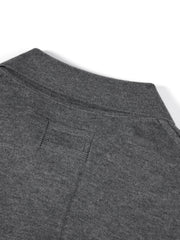 Women's Casual Wool-Blend Lapel Grey Knit Cardigan