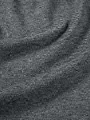 Women's Casual Wool-Blend Lapel Grey Knit Cardigan