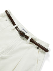 Women's Casual High-Rise White Jeans