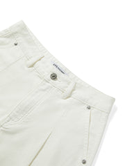 Women's Casual High-Rise White Jeans
