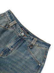 Women's Casual Sparkle Square-Crystal Jeans